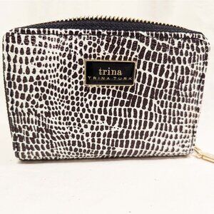Trina Turk Crocodile Print Zip Around Wallet